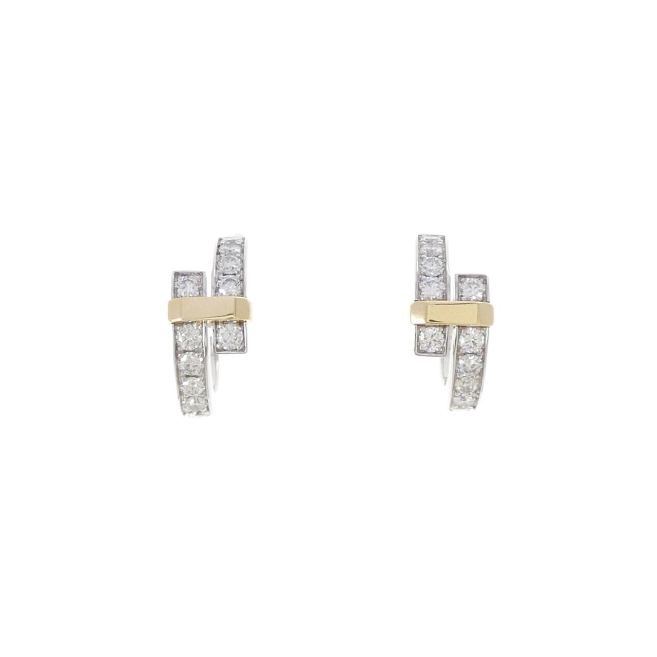 ティファニー エッジ フープ ピアス 0.74CT
