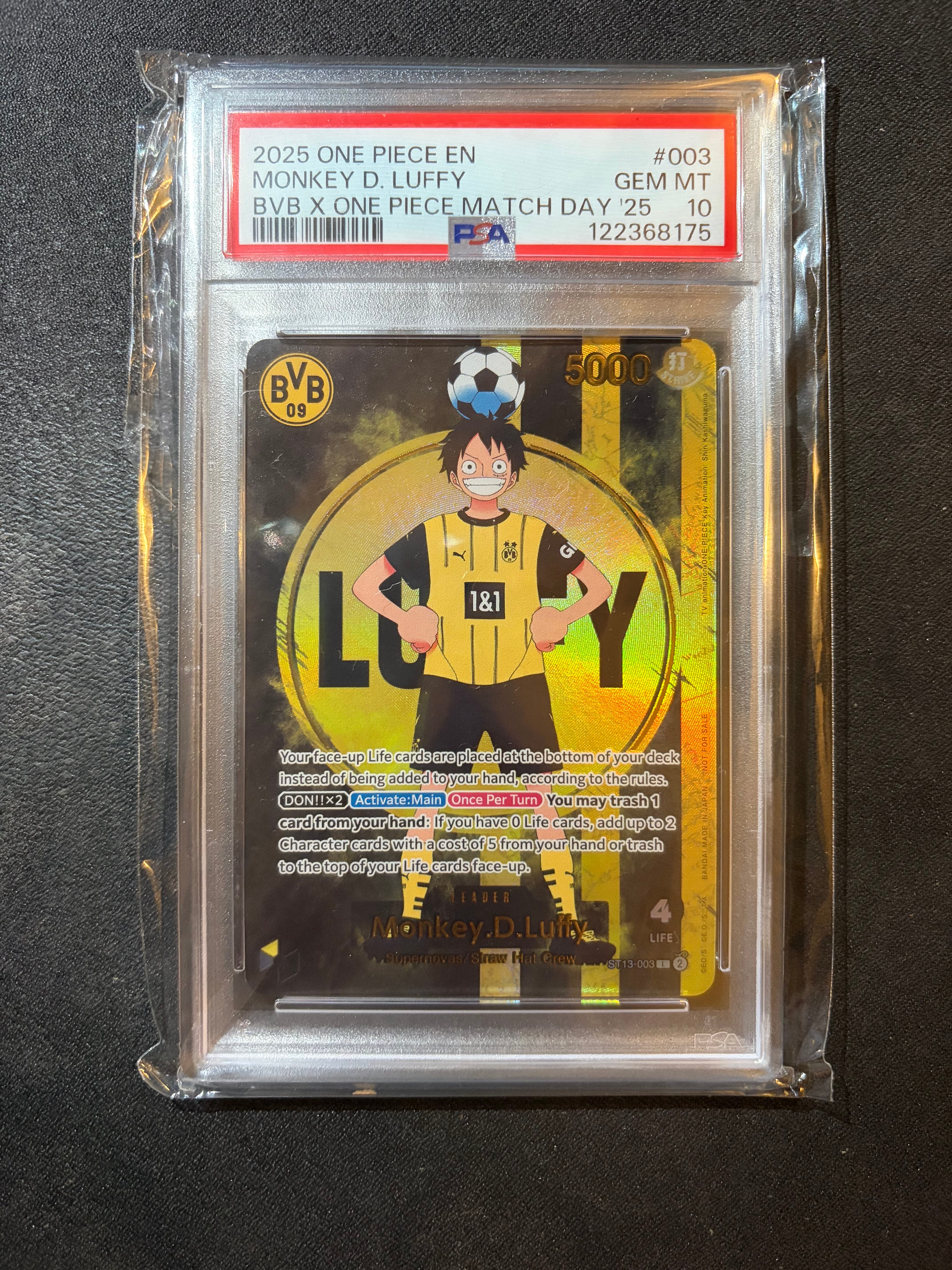 PSA10】ドン!!カード : ジンベエ (プレミアムカードコレクション「熊本
