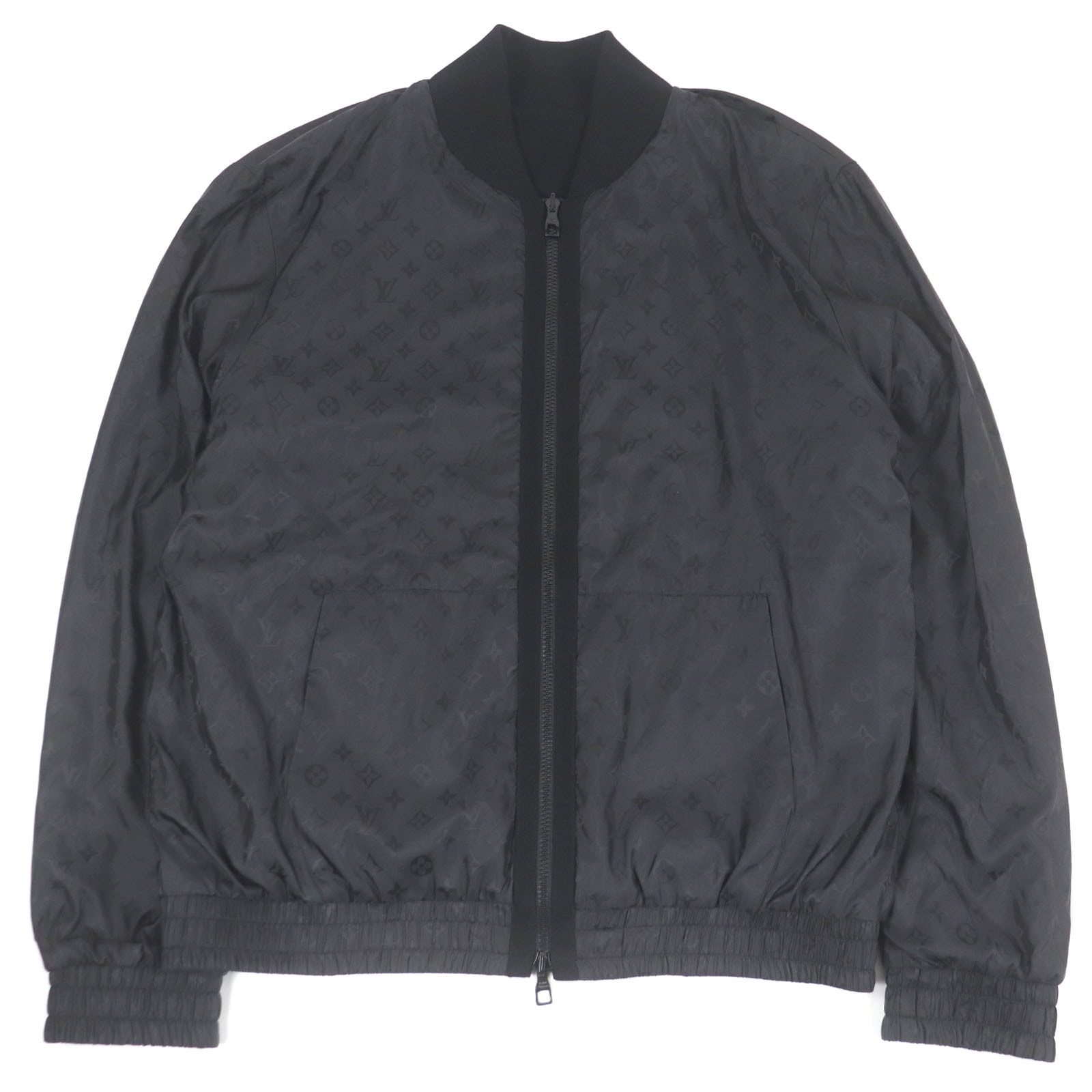 極美品 ルイヴィトン
 ボンバージャケット ブラック メンズ XL