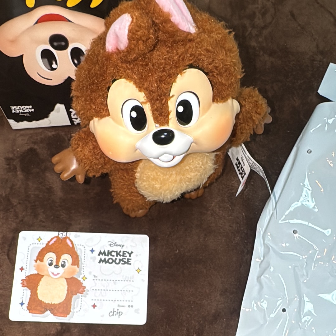 POP MART DISNEY Mickey Family Cute Together Series Plush Keychain Chip