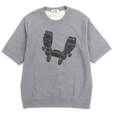 美品 エルメス スウェット オデッセイ グレー メンズ L