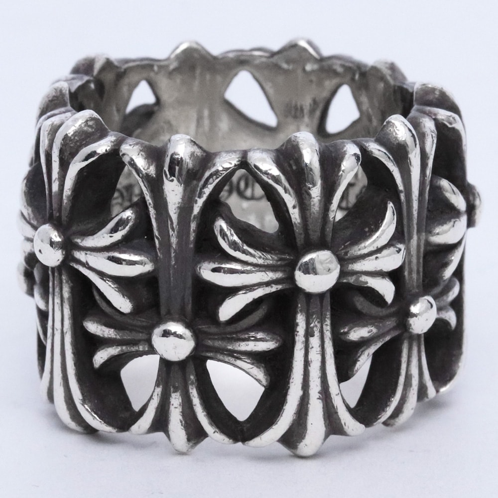Chrome Hearts Cemetery Cross RIng "Silver"