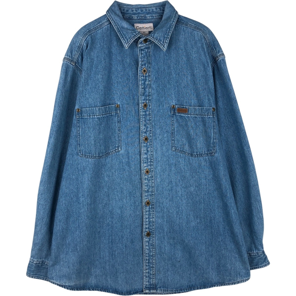 古着 00年代 カーハート Carhartt 長袖 ダンガリーシャツ メンズXL相当/eaa628927