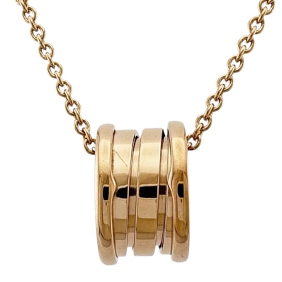 ブルガリ B-zero.1 ビーゼロワン ネックレス 18金 K18ピンクゴールド レディース BVLGARI 中古