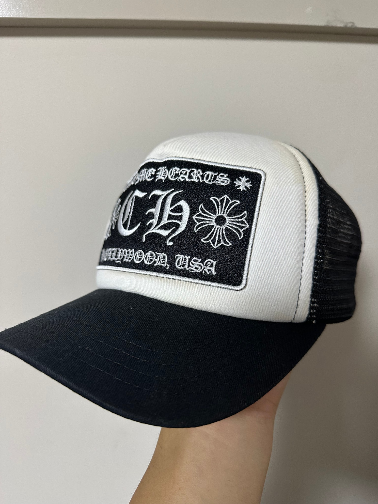 Chrome Hearts Trucker Cap CH "Black/White"