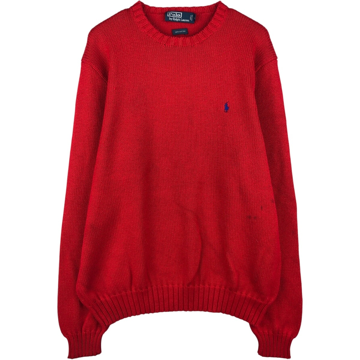 古着 ラルフローレン Ralph Lauren POLO by Ralph Lauren コットンニットセーター メンズL相当/eaa445241