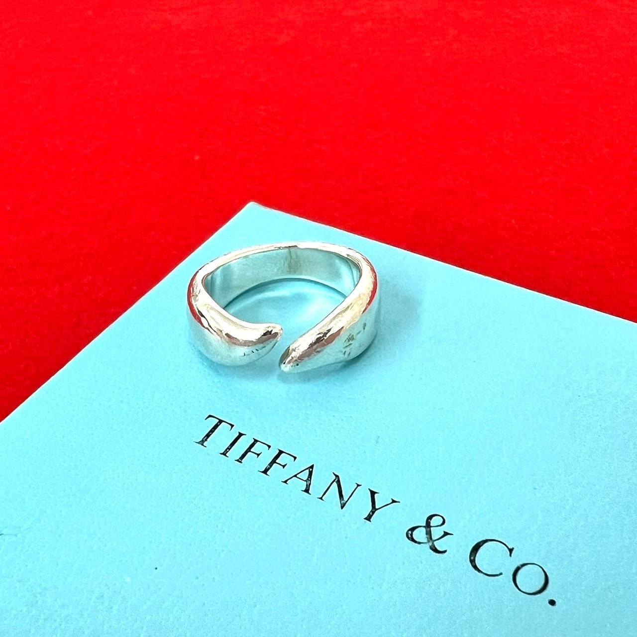 TIFFANY&Co. ティファニー フェザー リング シルバー925 リング・指輪 10号 シルバー
 32404