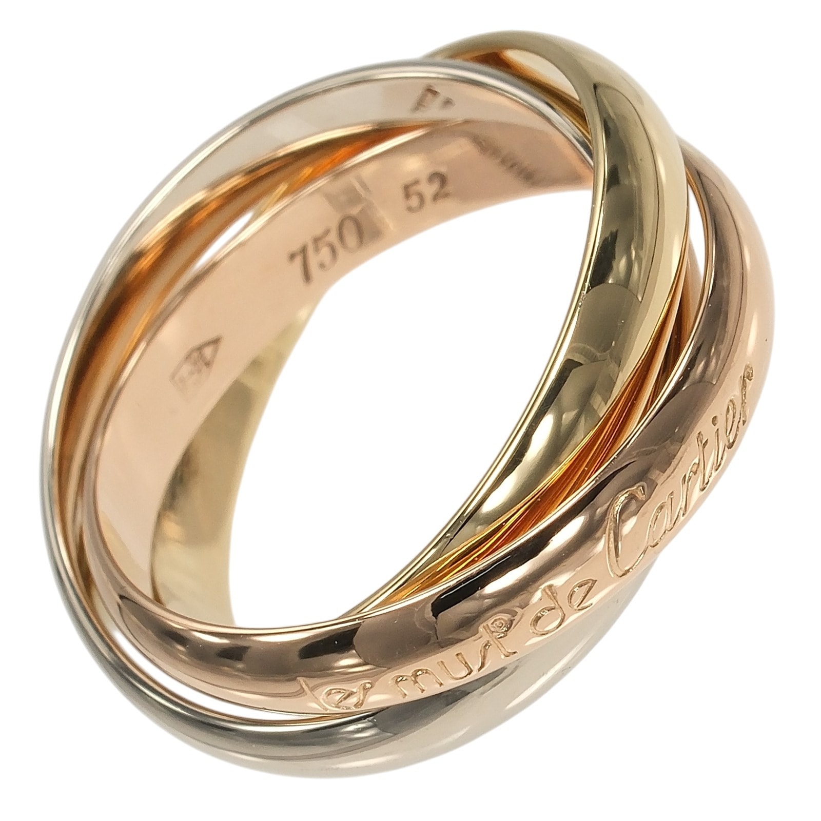 カルティエ トリニティ 3.5mmバンド 12 レディースリング・指輪