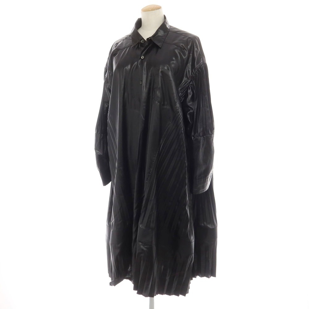 【中古】ジュンヤワタナベ JUNYA WATANABE 2024年秋冬 ポリエステル ロング ワンピース ブラック【サイズXS】【レディース】