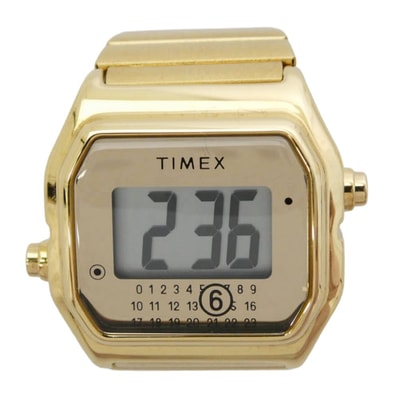 MAISON MARGIELA メゾンマルジェラ 時計 TW2Y50200QY × TIMEX タイメックス × MM6 エムエムシックス リング ウォッチ GOLD ゴールド ゴールド系 UNI【美品】【中古】