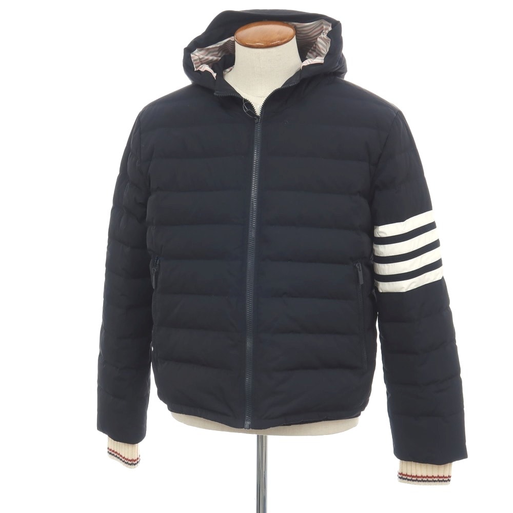 【中古】トムブラウン THOM BROWNE ダウンフィル 4バー スキージャケット ダウンジャケット ダークネイビー【サイズ2】【メンズ】