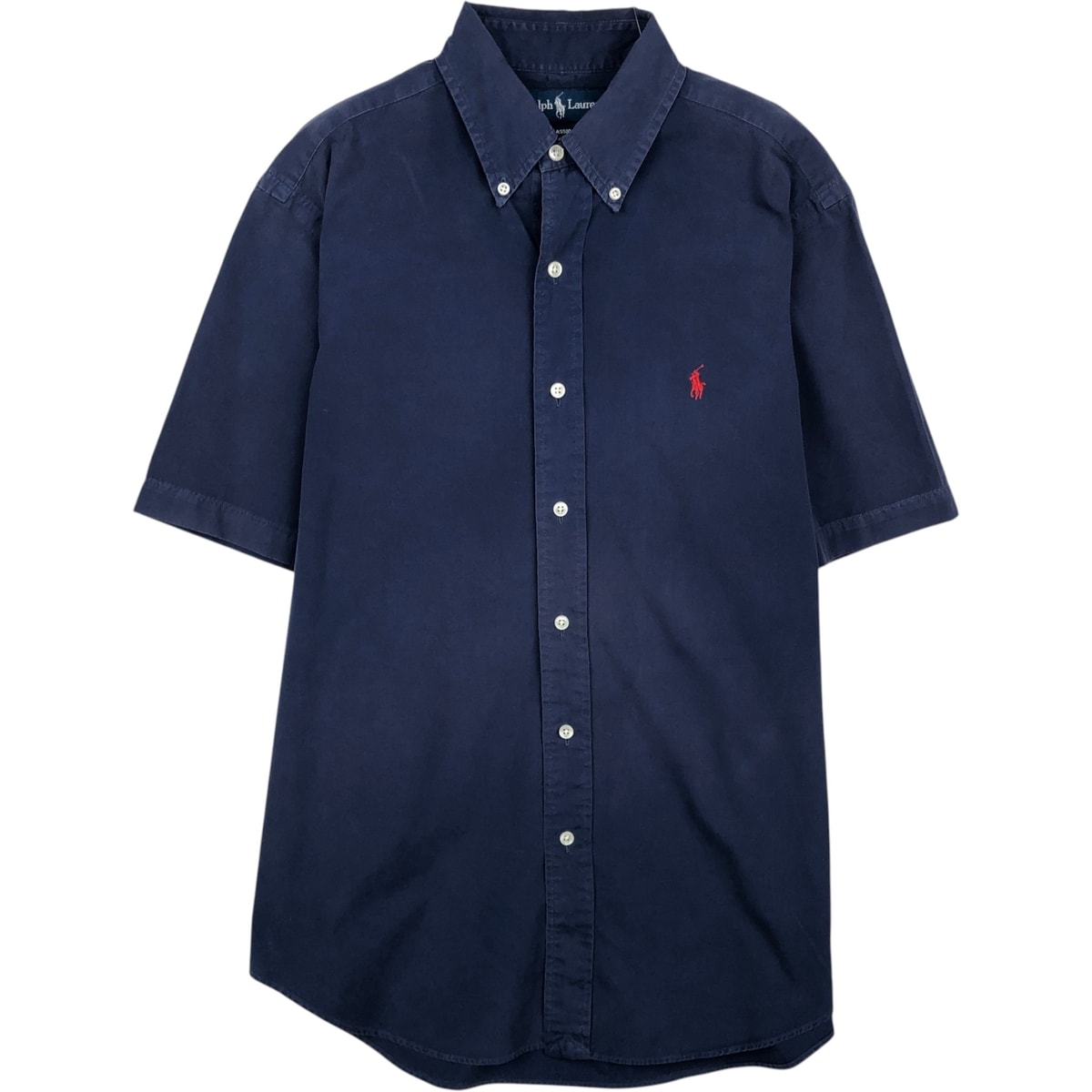 古着 ラルフローレン Ralph Lauren CLASSIC FIT クラシックフィット 半袖 ボタンダウンシャツ メンズM相当/eaa633128