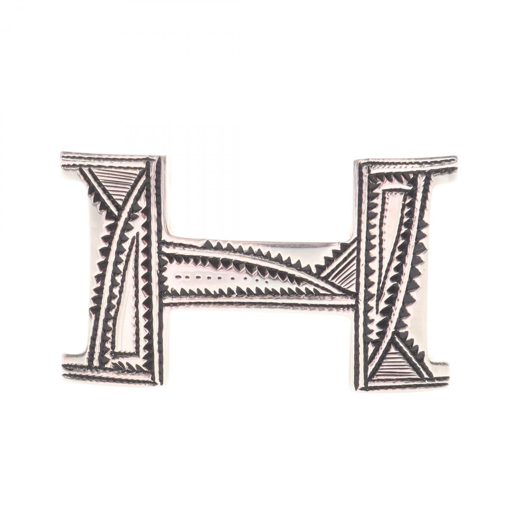 エルメス HERMES Hバックル アクセサリー メタル メンズ レディース シルバー系 【中古】