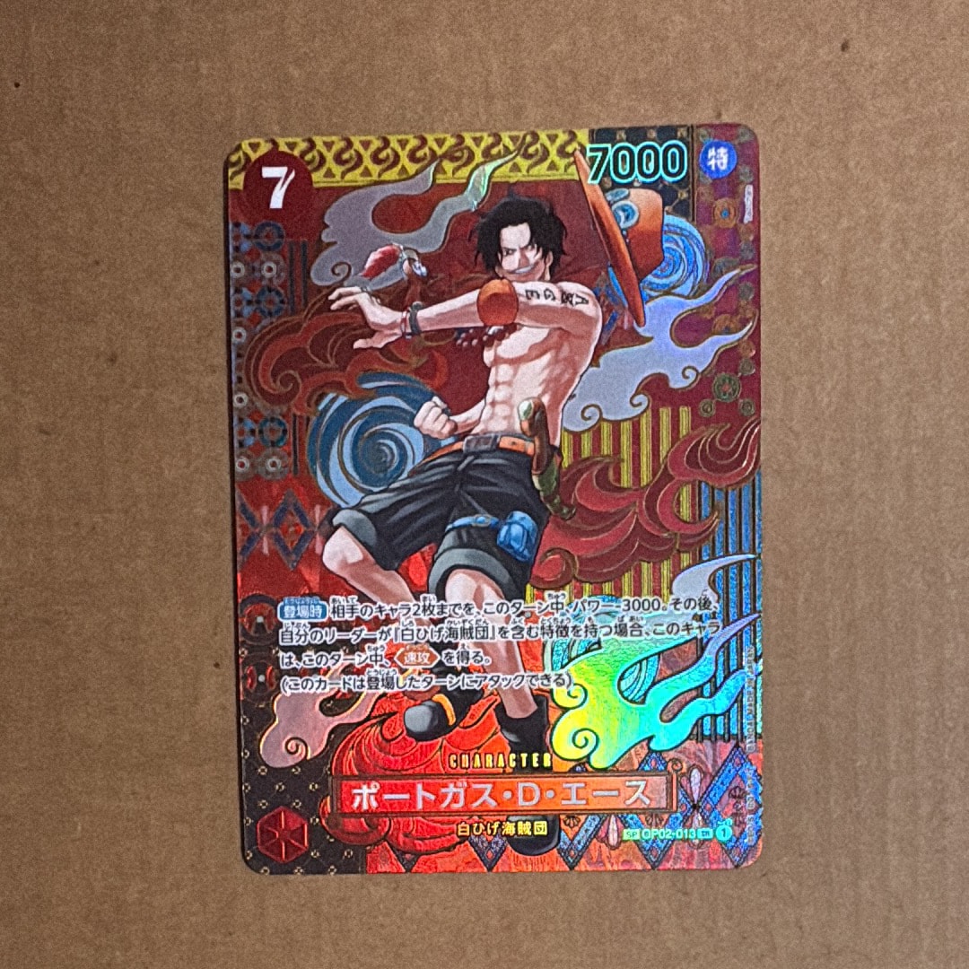 PSA10】ポートガス・D・エース SR-SP コミパラ 頂上決戦 OP02 ポート PSA10】ポートガス・D・エース SR-SP コミパラ 頂上決戦 OP02 ポート
