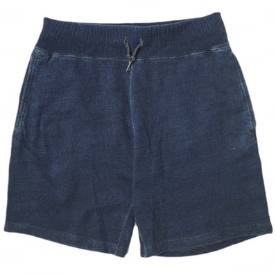 RRL ダブルアールエル INDIGO DYE SWEAT SHORTS インディゴ染め スウェットショーツ 782895515001 XS ネイビー Double RL ショートパンツ イージー フレンチテリー ボトムス g18366
