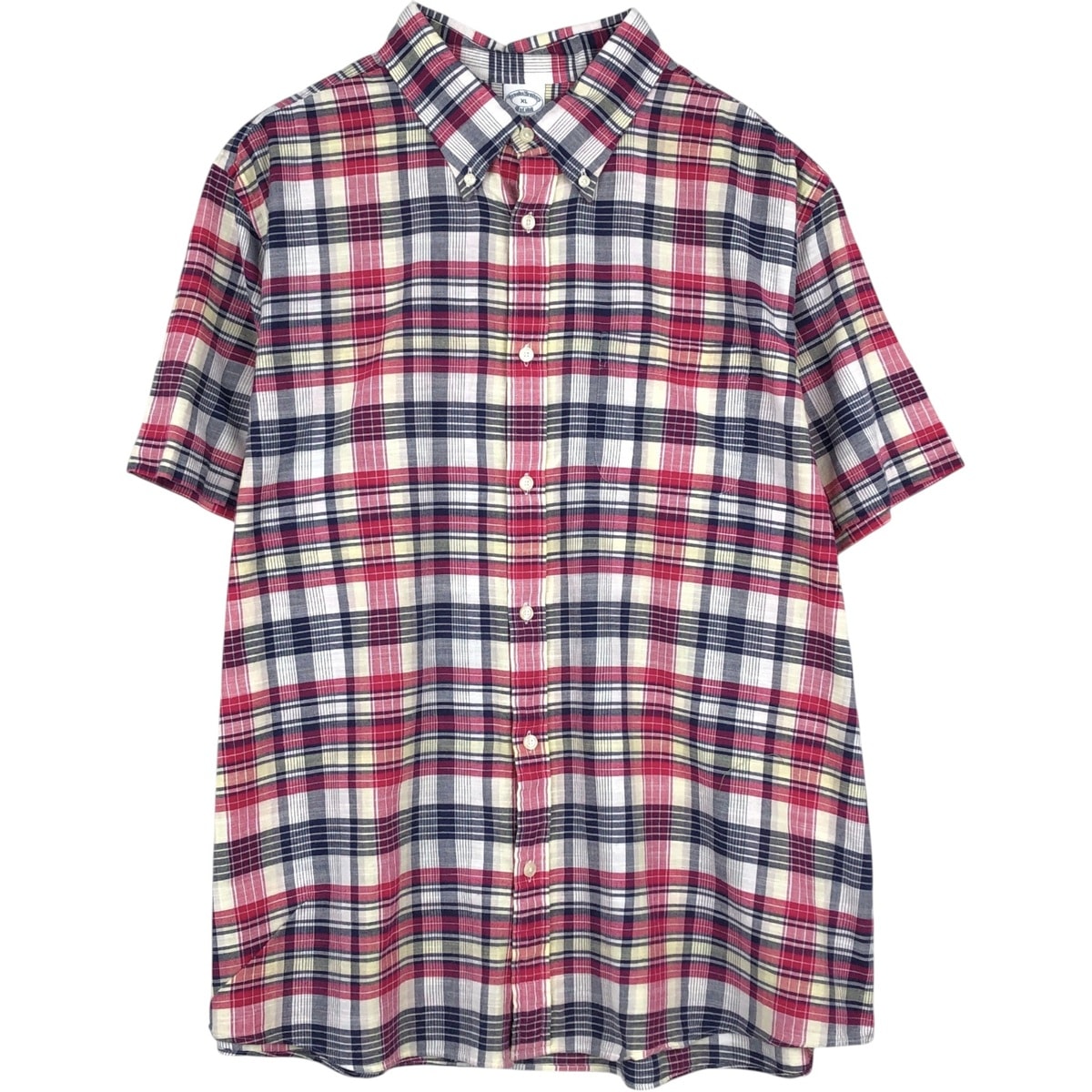 古着 ブルックスブラザーズ Brooks Brothers Est. 1818 REGULAR 半袖 ボタンダウン チェックシャツ/eaa655885