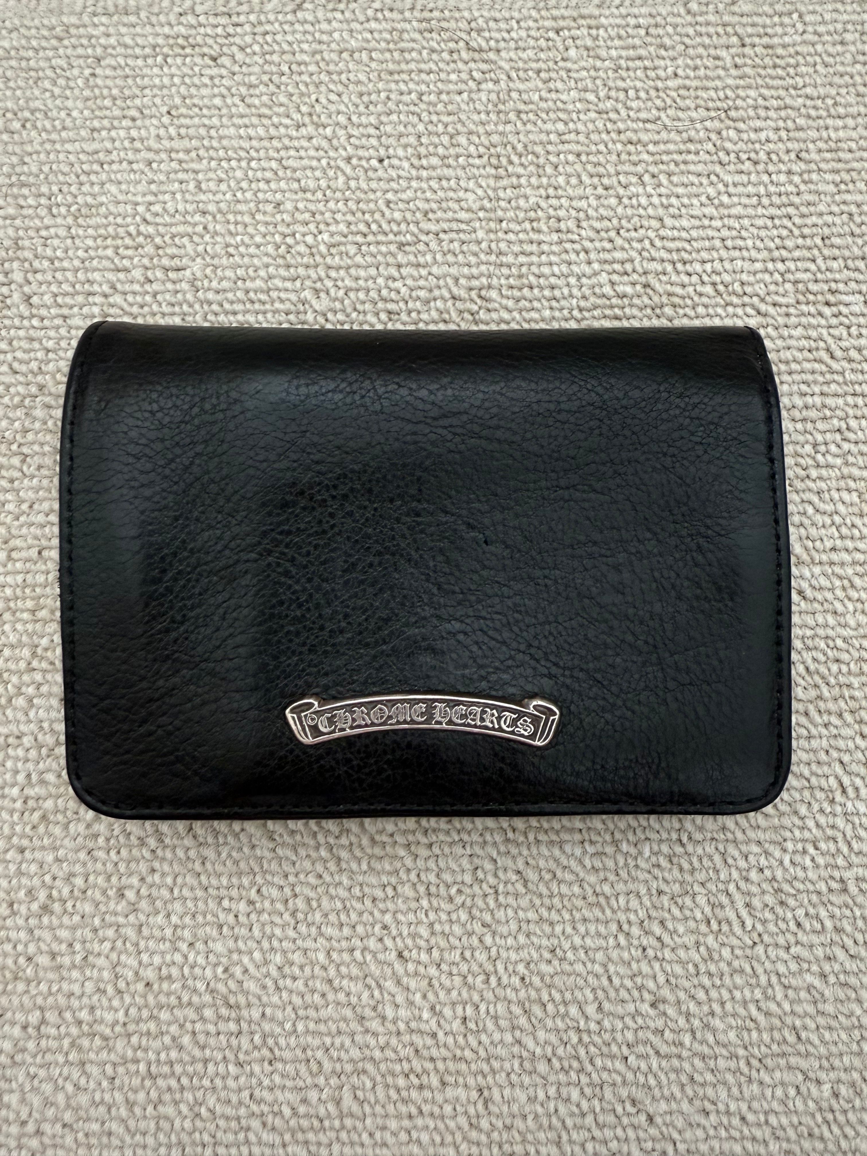 Chrome Hearts Joey by Fold Wallet / Heavy Leather "Black"