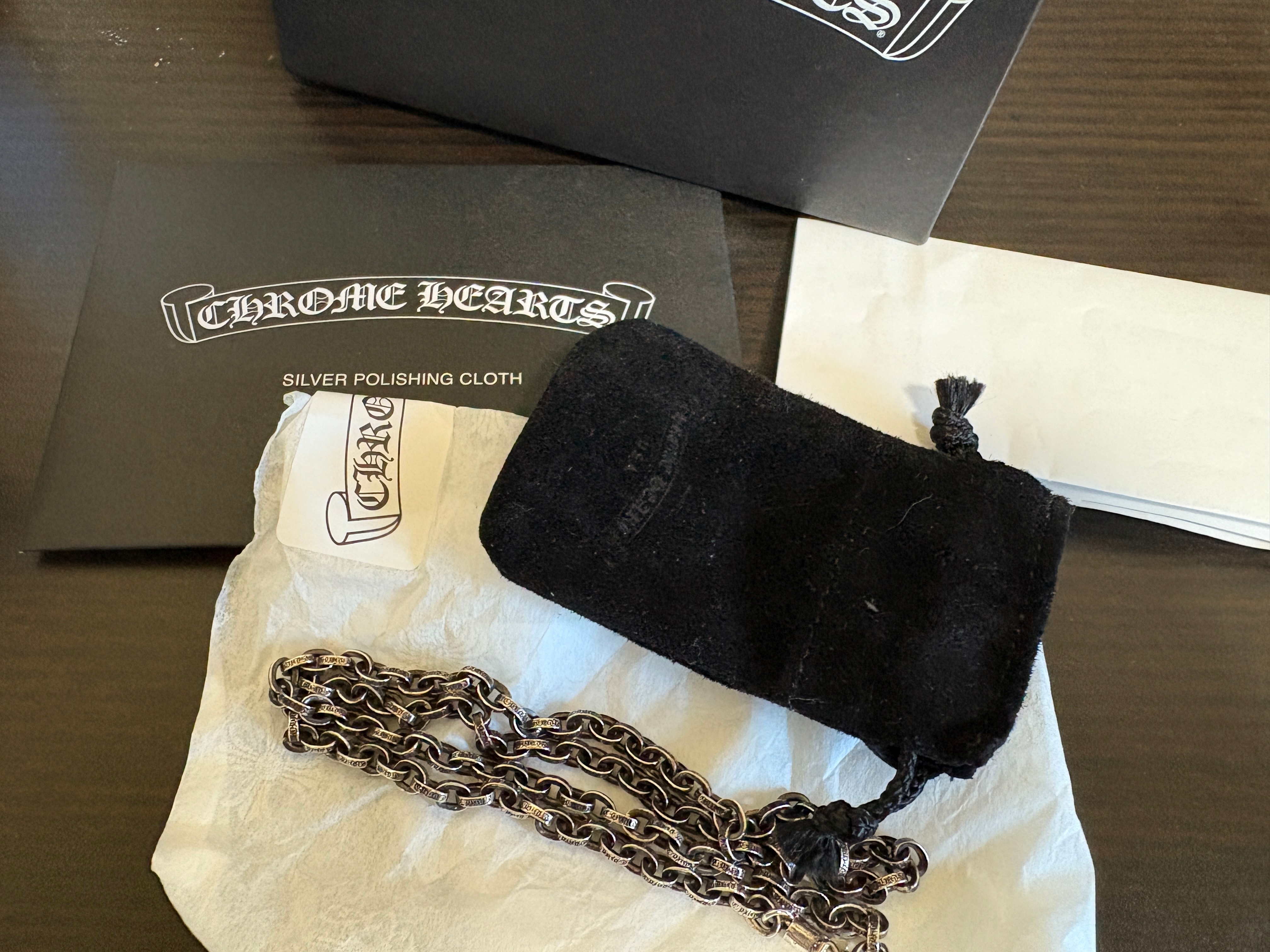 Chrome Hearts Paper Chain Necklace "Silver"