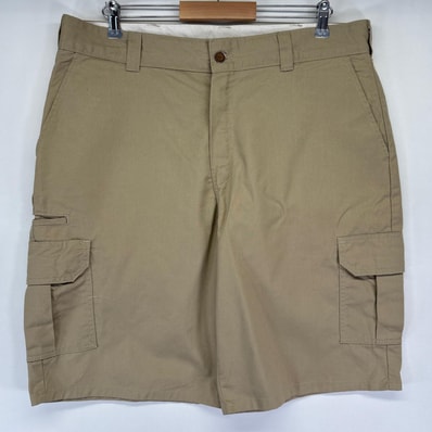 古着 ディッキーズ Dickies ショートパンツ ハーフ 半ズボン 短パン ワーク カーゴ 大きいサイズ チノパン ベージュ系 メンズ