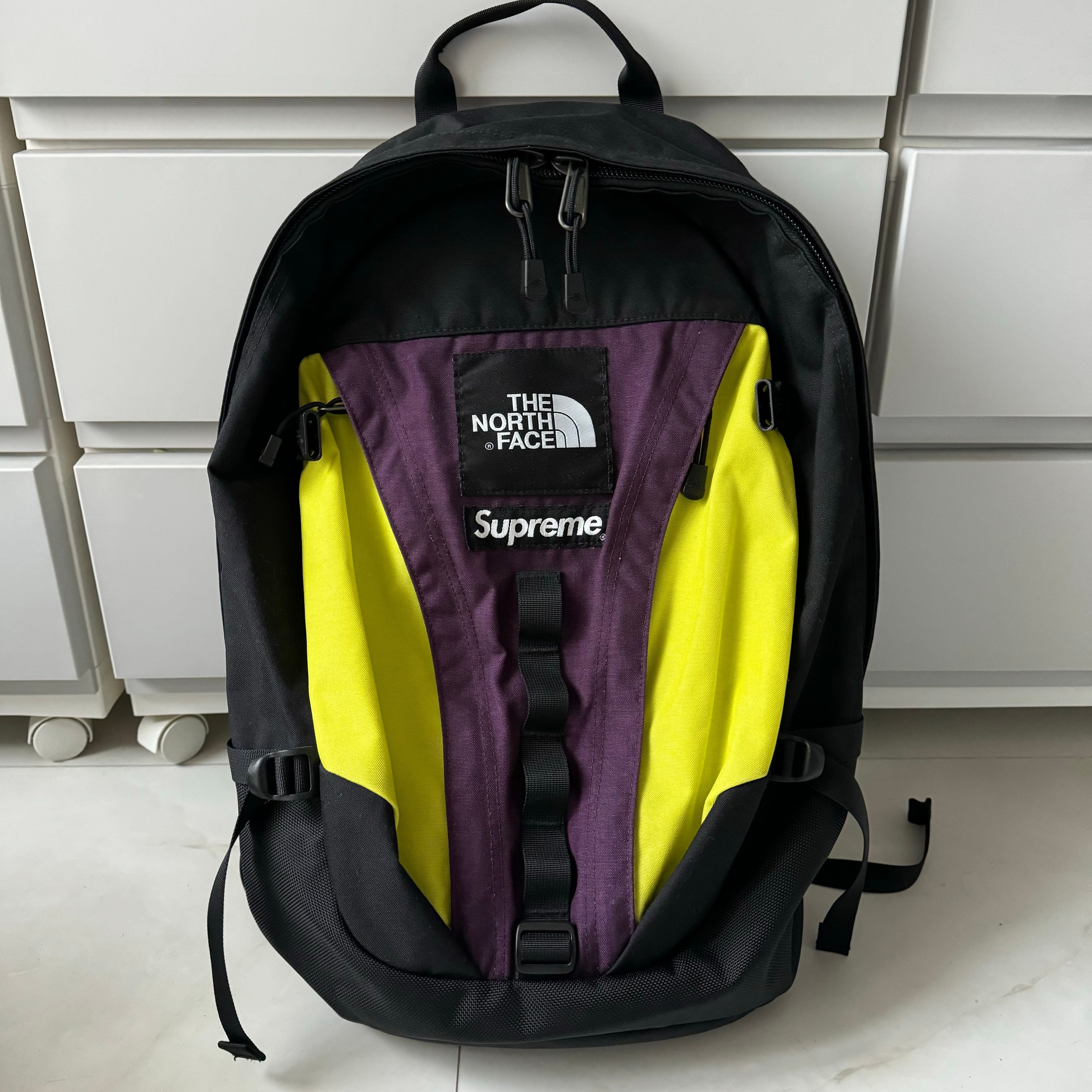 Supreme イエロー バックパック SUPREME シュプリーム☆SS20メッシュロゴリュックサック (Supreme