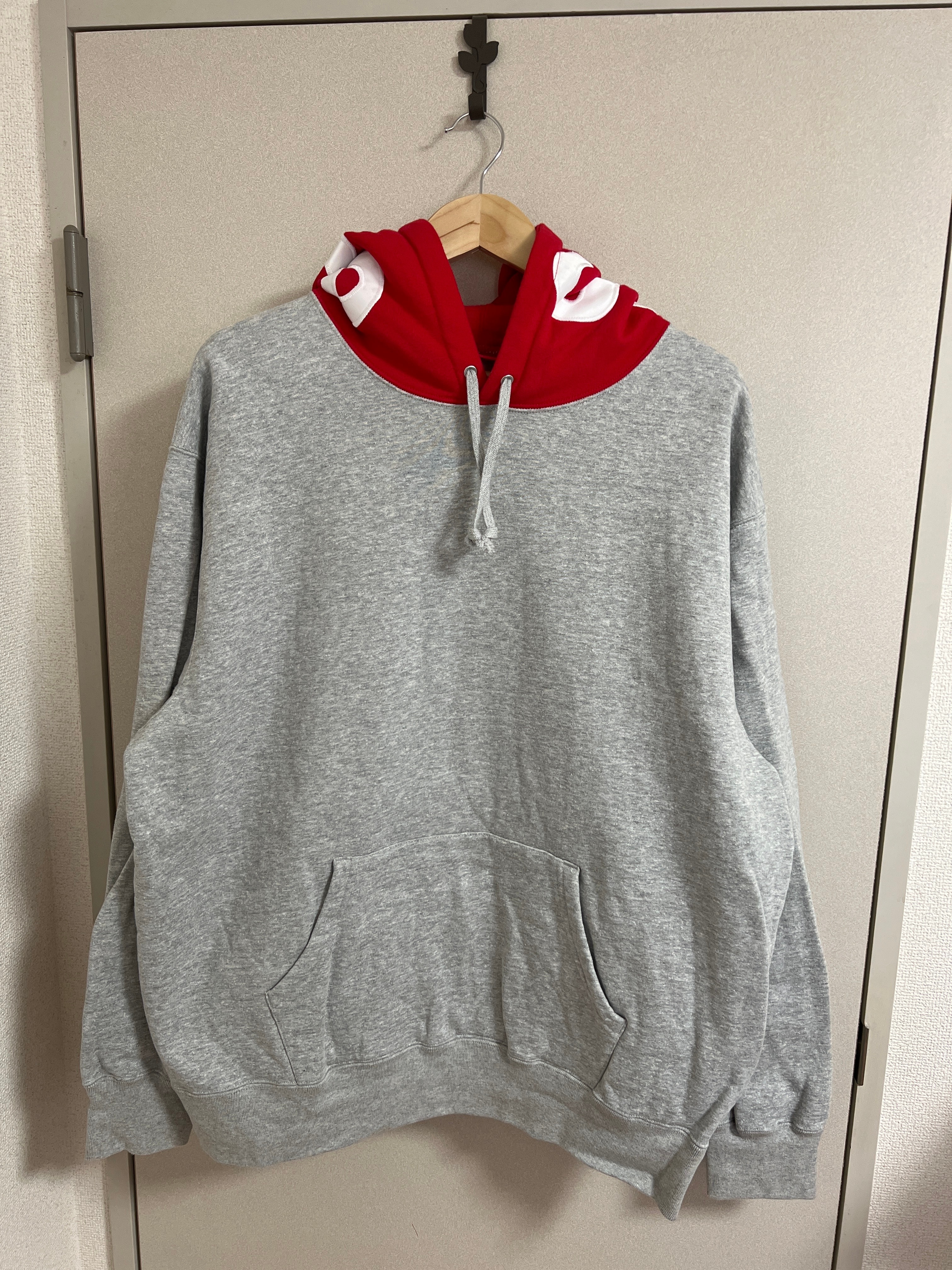 Supreme Contrast Hooded Sweatshirt "Grey"