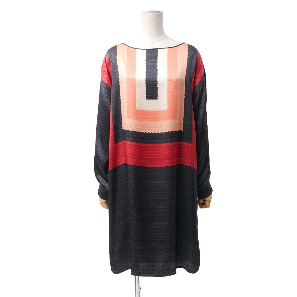 MAX MARA マックスマーラ ワンピース サイズ36 白タグ シルク シャツワンピース プルオーバー イタリア製 ブランド古着【中古】20260123/RA7368