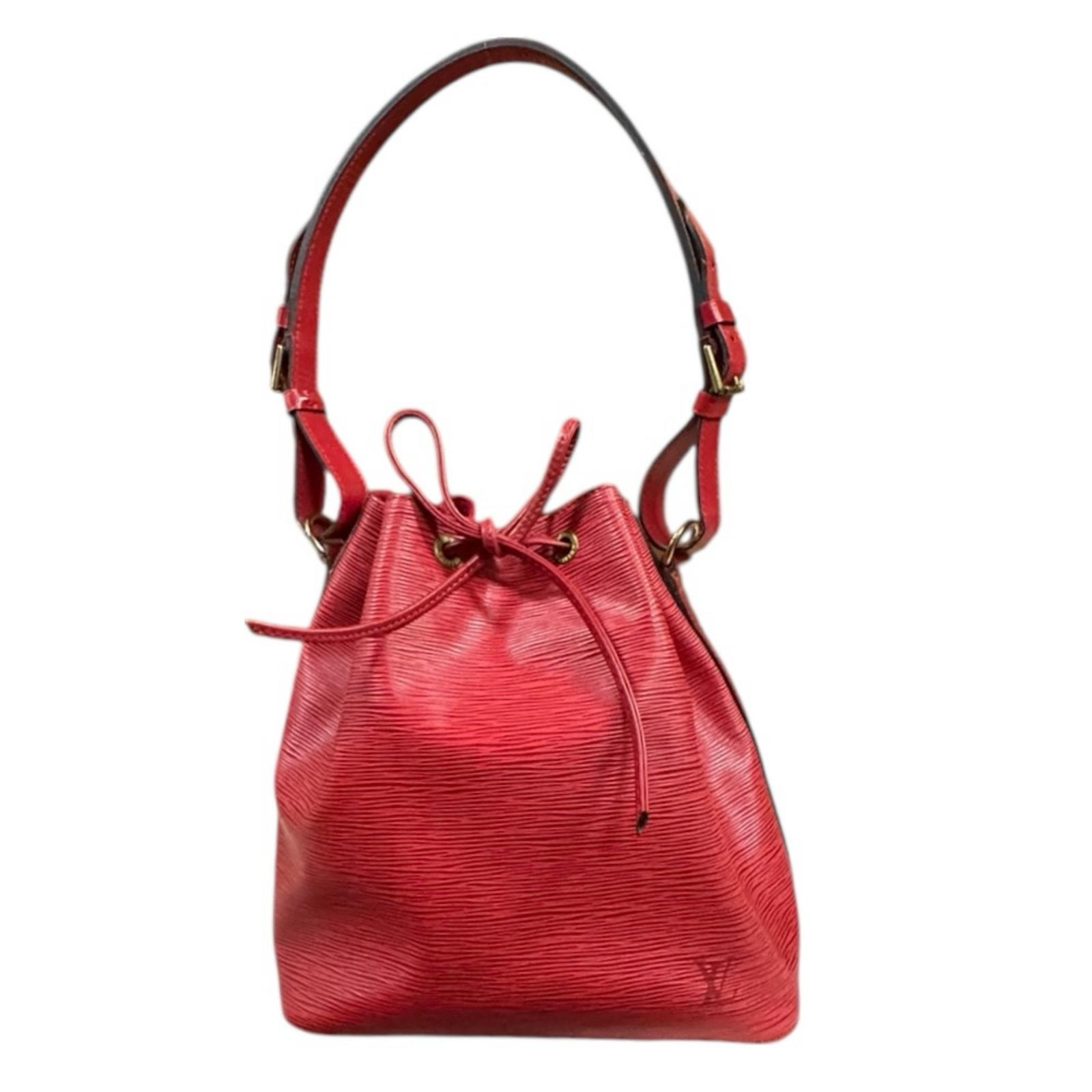 ルイヴィトン プチノエ エピ ショルダーバッグ エピレザー M44107 レッド レディース LOUIS VUITTON  中古