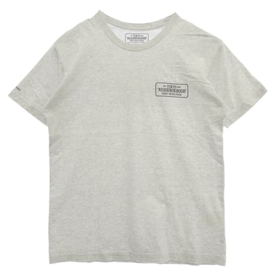 NEIGHBORHOOD ネイバーフッド ワンポイント バックロゴ 半袖 Tシャツ カットソー グレー系 M【中古】