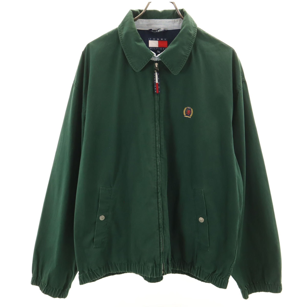 TOMMY HILFIGER トミーヒルフィガー 90s オールド フラッグタグ スウィングトップ M グリーン