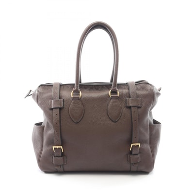 エルメス HERMES ピュールサングル35 ハンドバッグ バッグ レザー トリヨンクレマンス トリヨンクレマンス ハバナ □M刻印(2009年製造) レディース ブラウン系 【中古】