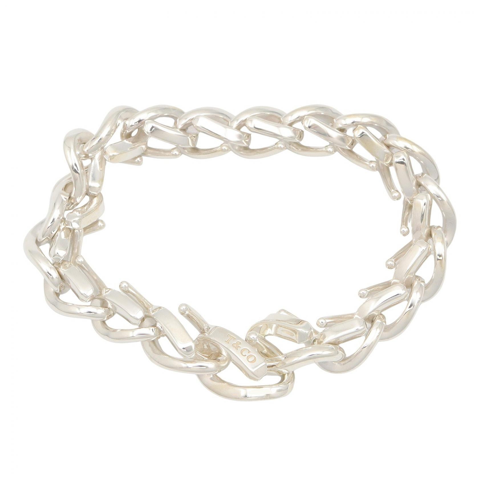ティファニー TIFFANY&CO フォージリンク ミディアム ブレスレット ブレスレット アクセサリー シルバー925 メンズ レディース シルバー系 【中古】