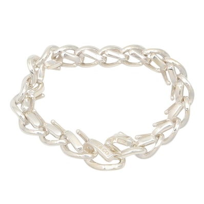 ティファニー TIFFANY&CO フォージリンク ミディアム ブレスレット ブレスレット アクセサリー シルバー925 メンズ レディース シルバー系 【中古】