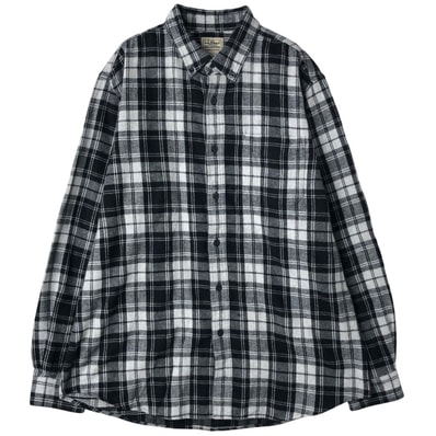 古着 90~00年代 エルエルビーン L.L.Bean 長袖 ボタンダウン ライトネルチェックシャツ メンズL相当 ヴィンテージ/eaa608622