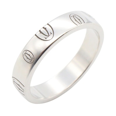 カルティエ CARTIER ハッピーバースデー リング リング・指輪 ジュエリー K18WG(ホワイトゴールド) レディース シルバー系 【中古】