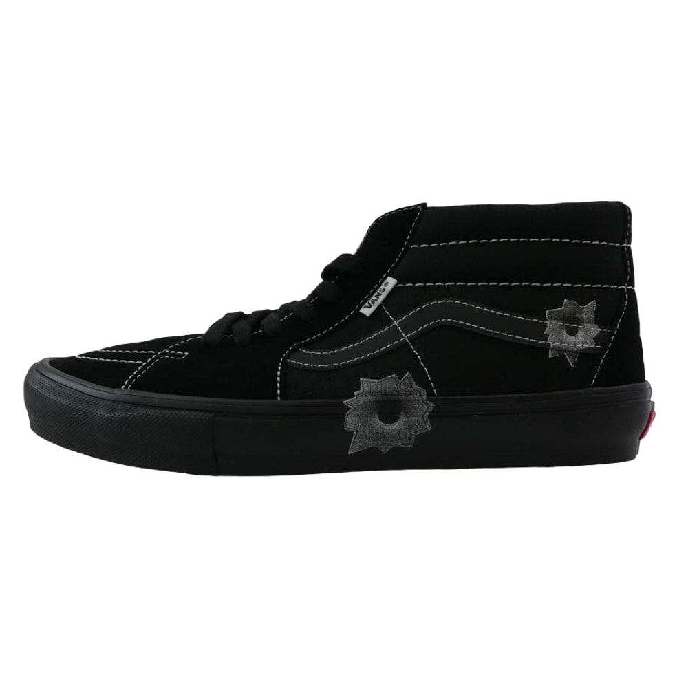 Supreme シュプリーム スニーカー 25SS VN0A5KS1BLK Vans Nate Lowman Skate Grosso Mid バンズ ネイトロウマン スケート グロッソ ミッド スニーカー ブラック系 30cm【新古品】【未使用】【中古】