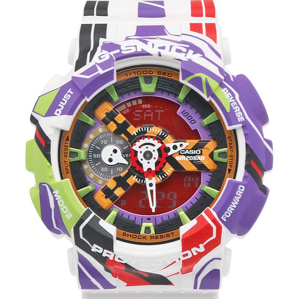 カシオ 腕時計 時計 ステンレススチール GA-110EVA30-7AJR クオーツ メンズ 1年保証 CASIO  中古