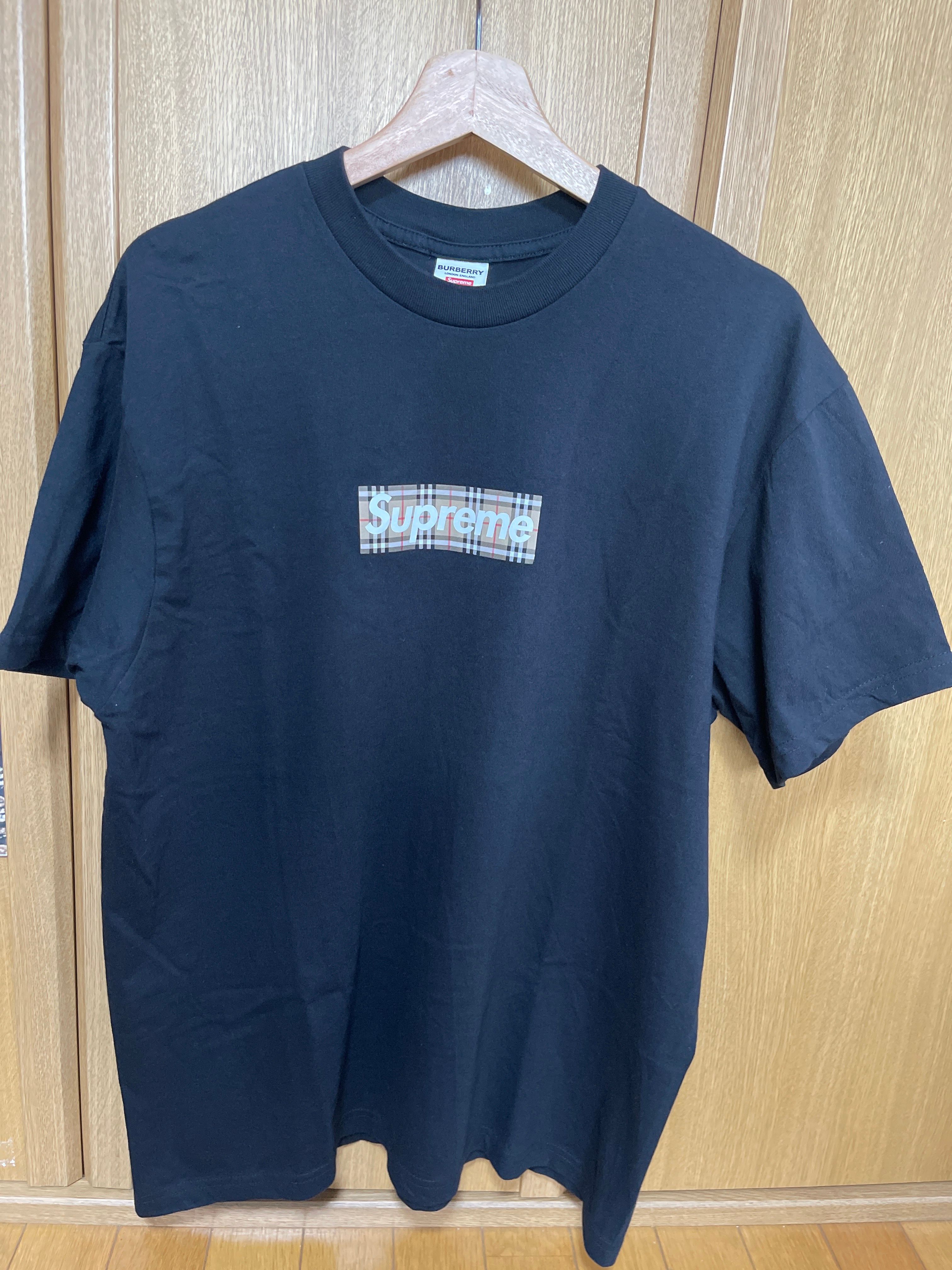 Supreme / Burberry Box Logo Tee "Black"