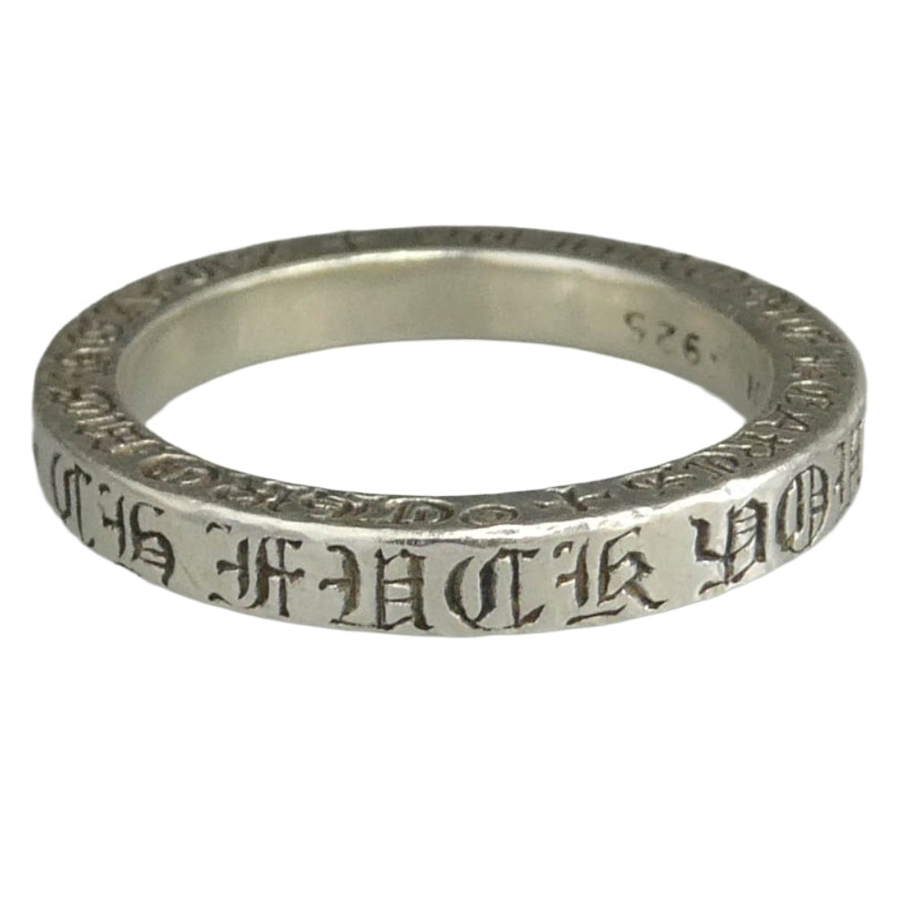 CHROME HEARTS クロムハーツ(原本無) 3mm SPACER FUCKYOU 3mm スペーサー ファックユー リング シルバー系 18号【中古】