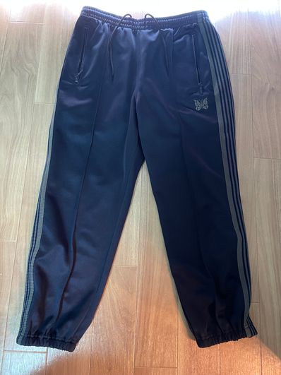 Needles ZIPPED TRACK PANT - POLY SMOOTH "Navy"