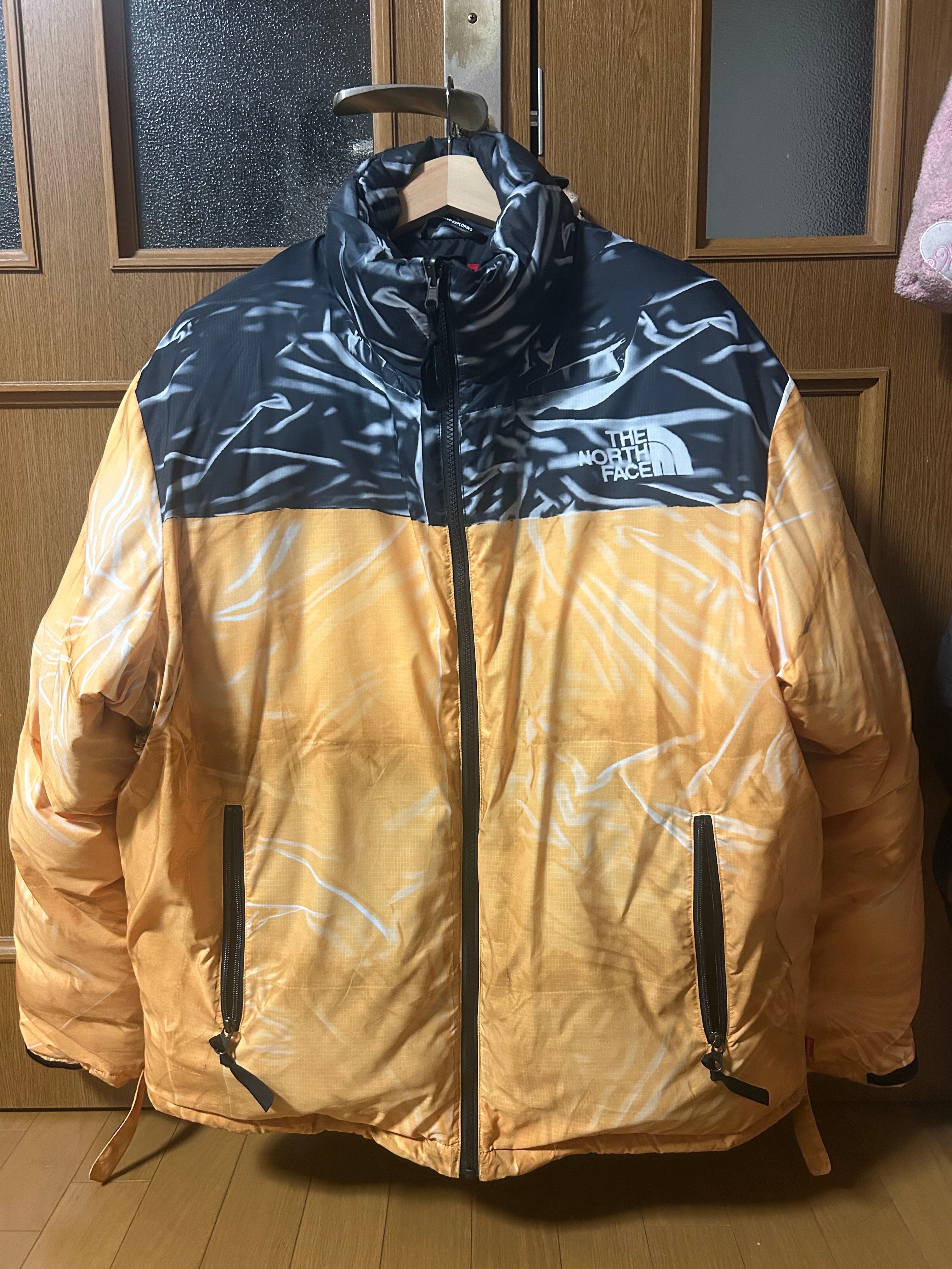 Supreme x The North Face Trompe Loeil Printed Nuptse Jacket "Yellow"