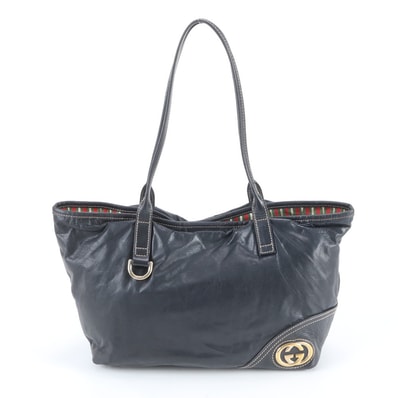 ■美品 グッチ ニューブリット インターロッキングG 169946