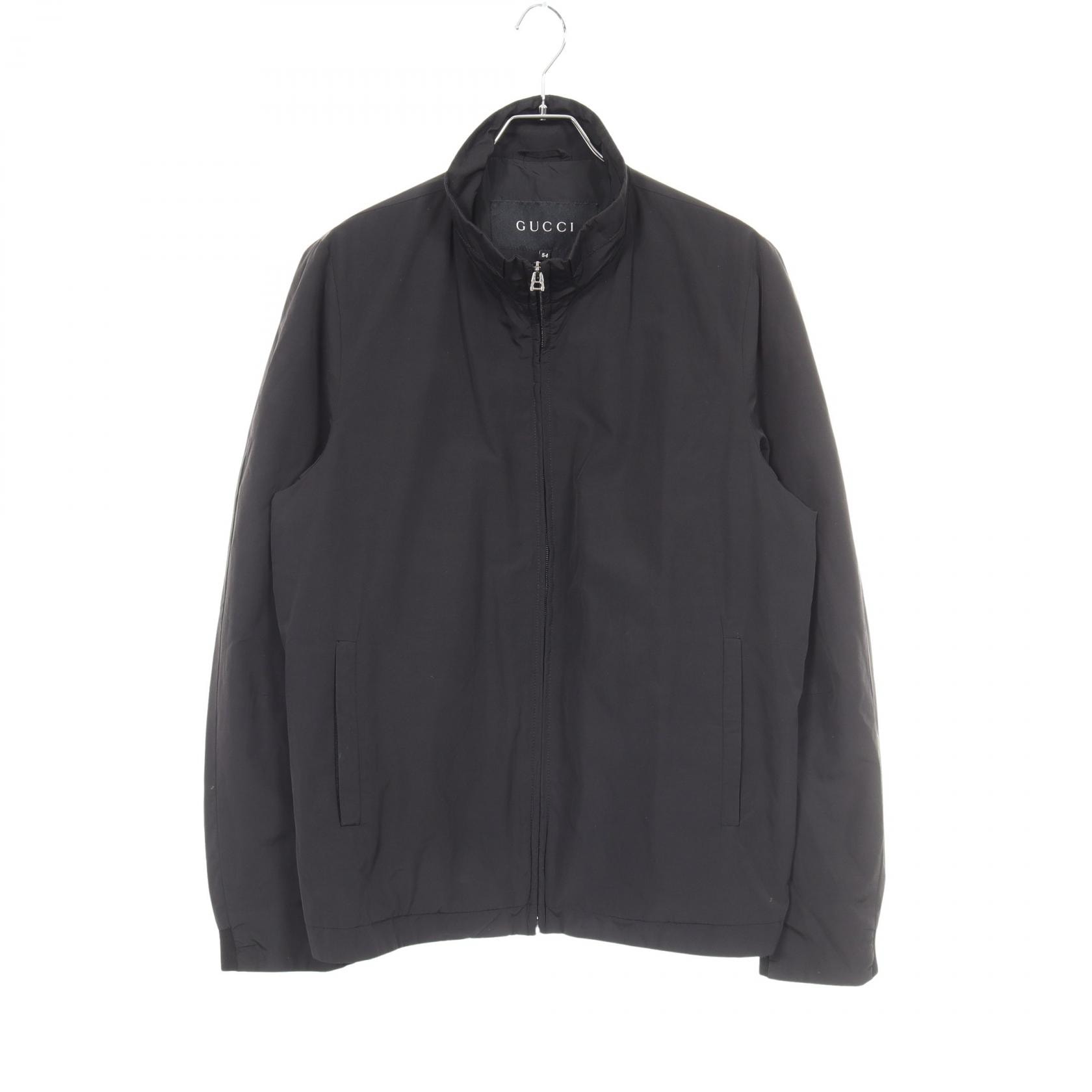 グッチ GUCCI ジップアップ 衣料品 アウター ナイロン コットン メンズ ブラック系 【中古】
