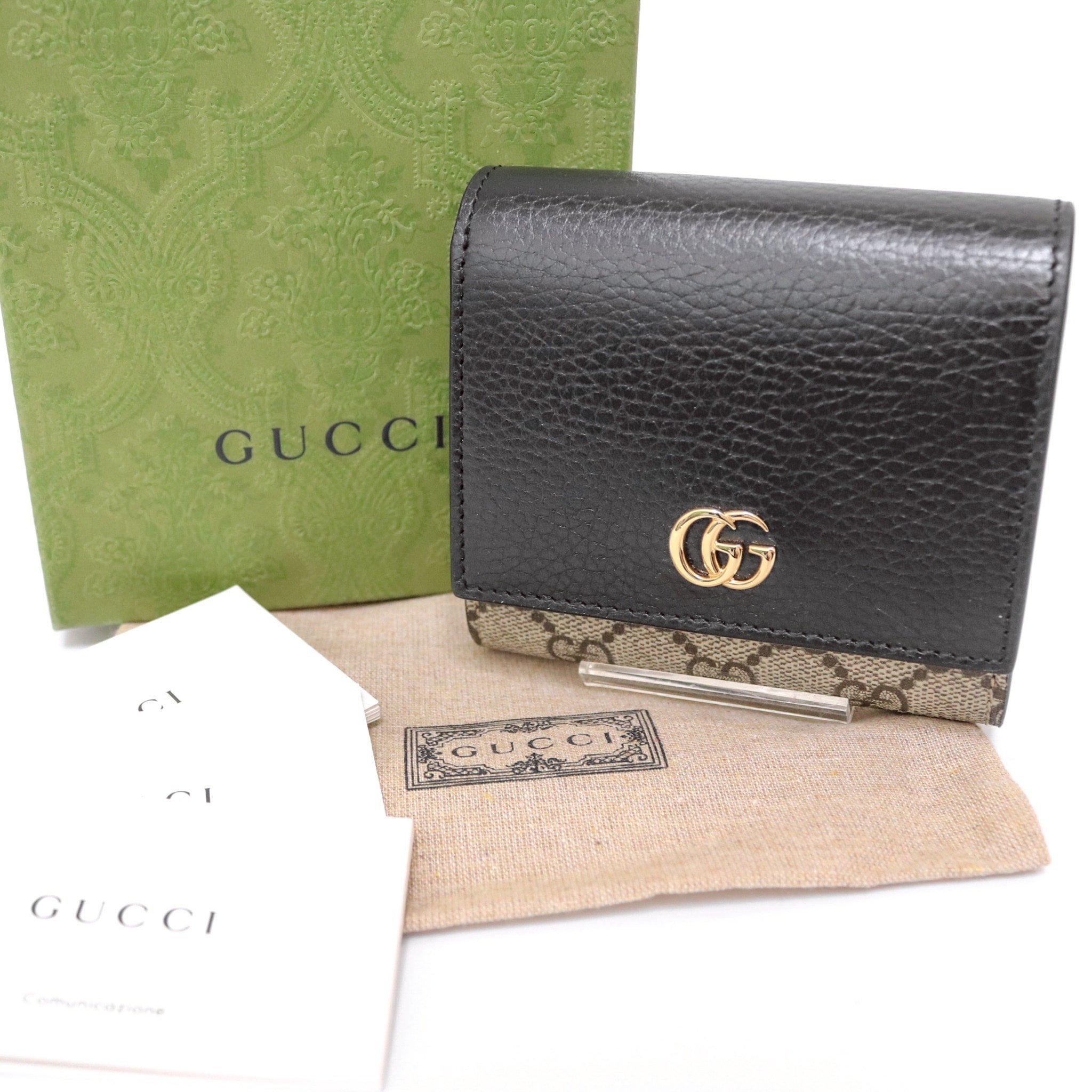 GUCCI GG Marmont Medium Wallet "Black"