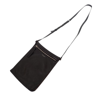 サンローラン クロスボディバッグ レザー ブラック ユニセックス【ABランク】