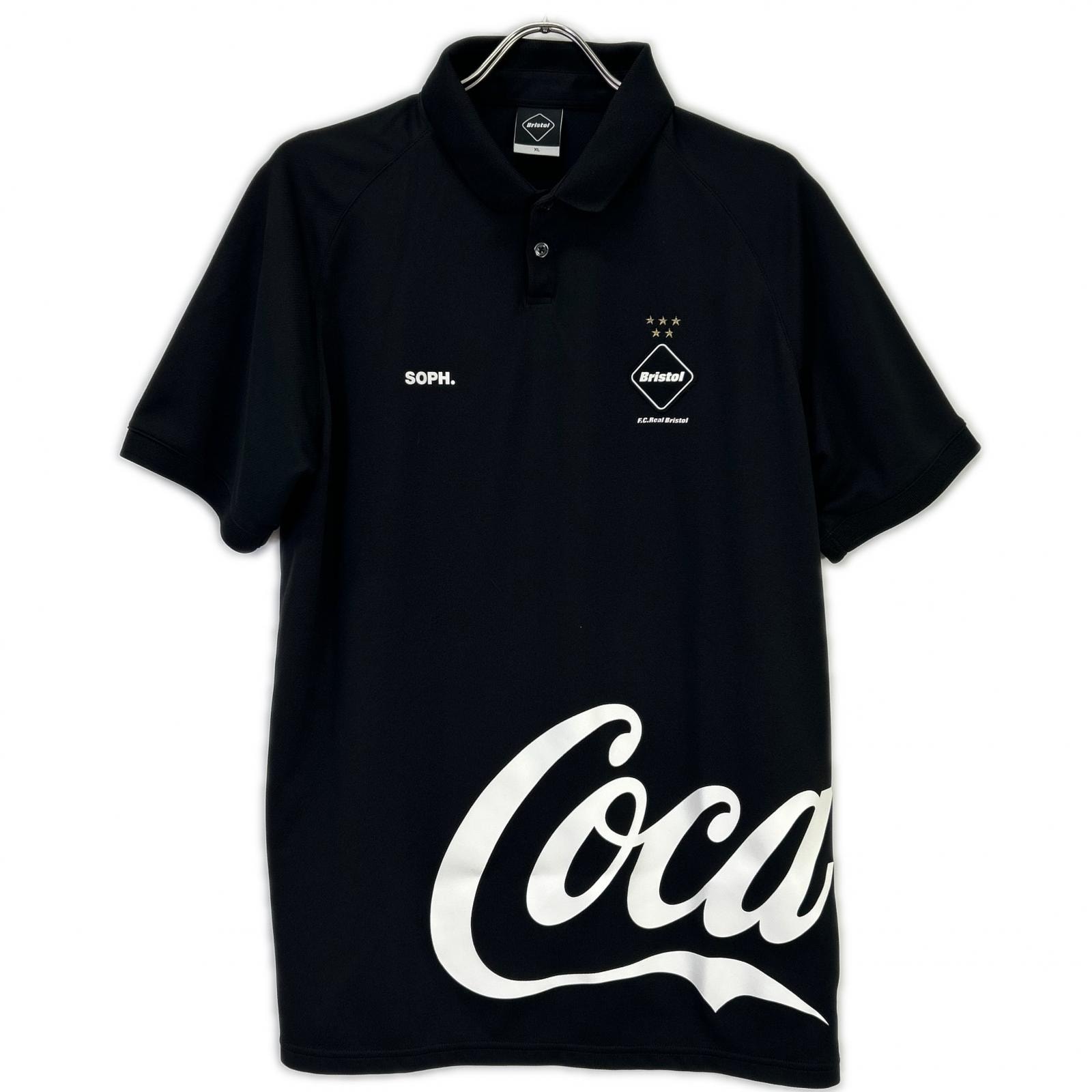 エフシーリアルブリストル ×コカ・コーラ ブラック ポロシャツ XL