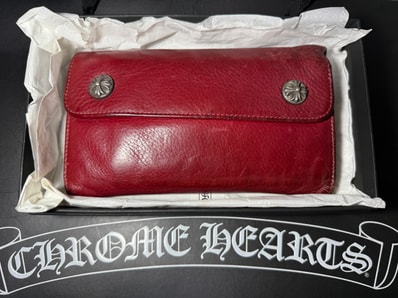 正規品!CHROME HEARTS クロムハーツ ウェーブ WAVE ウォレット 財布