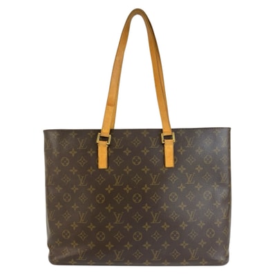 LOUIS VUITTON ルイヴィトン モノグラム ルコ ブラウン ゴールド金具 PVC レザー/ トートバッグ ショルダーバッグ 1-0292437 【中古】