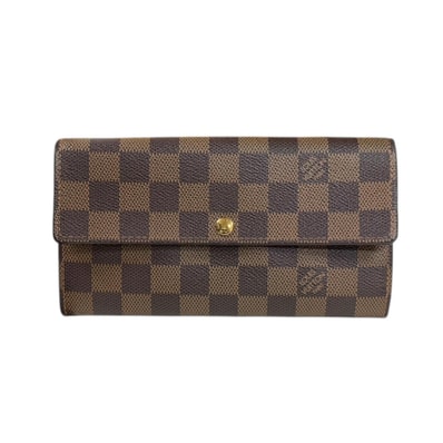 ルイヴィトン ポルトフォイユ サラ ダミエ 長財布 ダミエキャンバス N61734 ユニセックス LOUIS VUITTON 中古