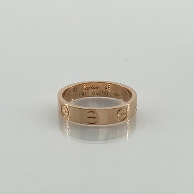 CARTIER(カルティエ) ラブ スモール ビスモチーフ Au750 #6号 リング・指輪 2.75g ゴールド