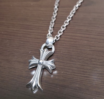 Chrome Hearts CH Cross Pendant Small / Plain Bail "Silver"